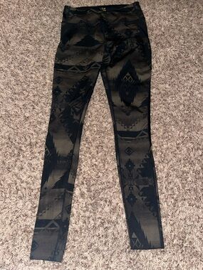 POLO Ralph Lauren High-Rise Black & Olive Tribal Print Women's Leggings